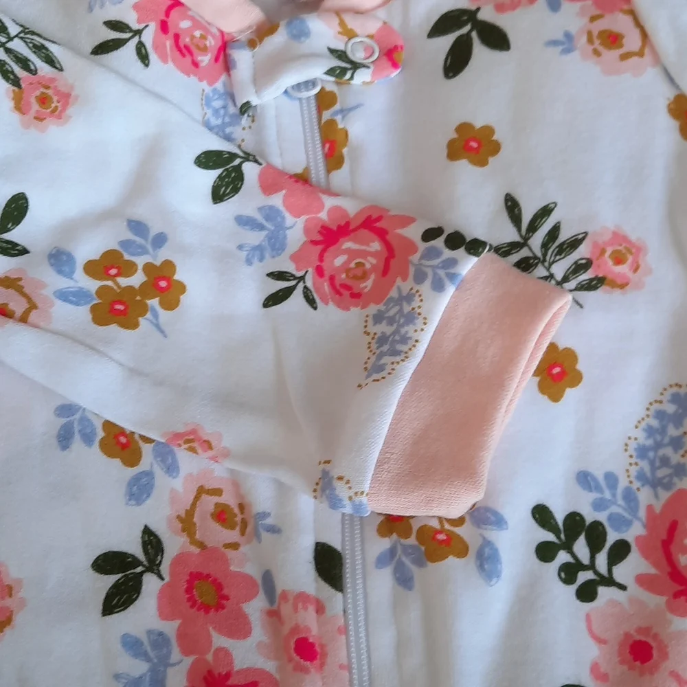 2 piece floral set. Footed onepice and headband - Picture 11 of 11
